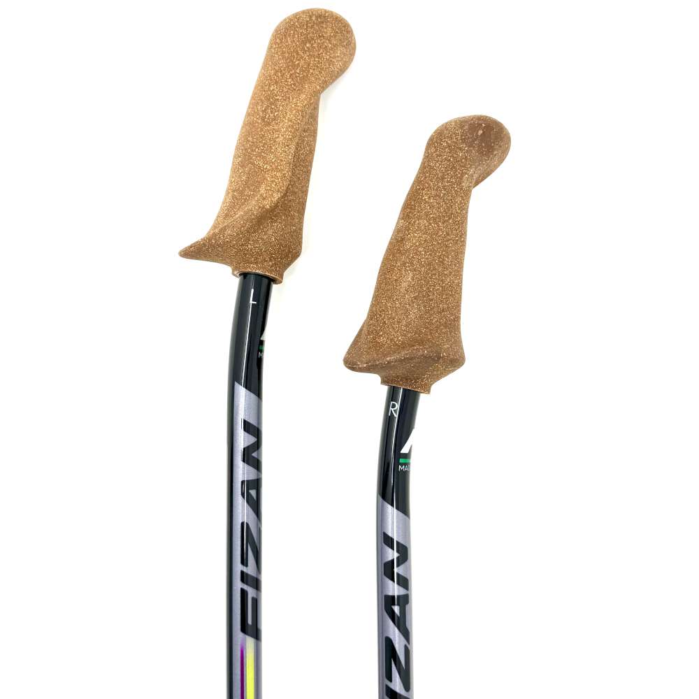 Close Up of WALX Velocity Ergo Grip Cork Handles
