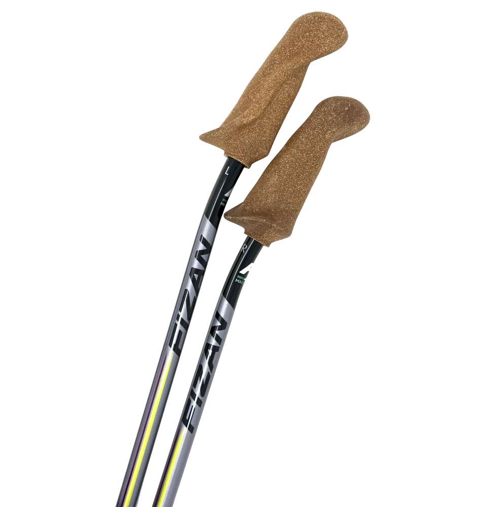 Pair of WALX Velocity walking poles with Cork Ergo Grips