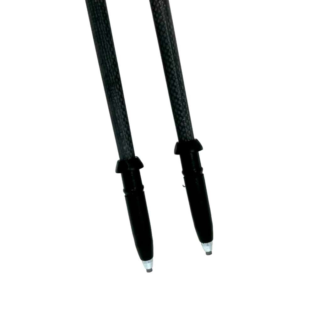 Closeup of the Carbide Tips of the WALX Carbon Pro Poles