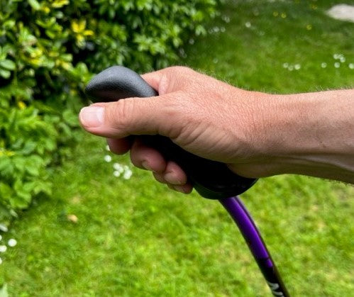 Hand holding a Ergo Grip Handle